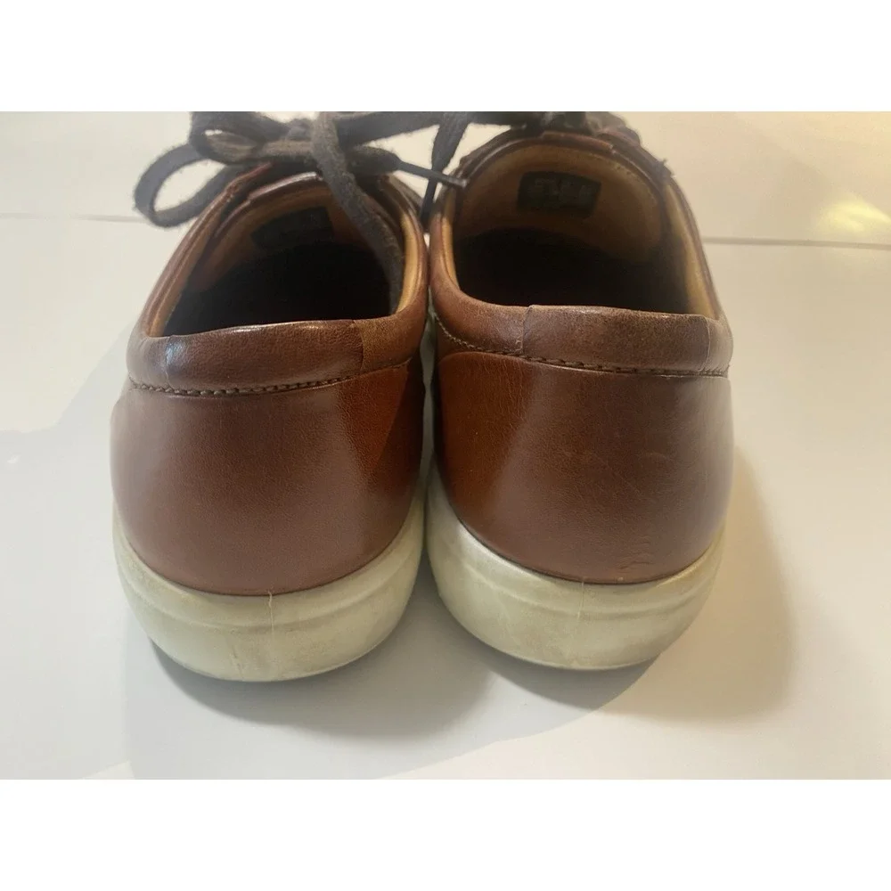 Ecco Men's Sneaker Shoes Danish Design Size 8.5 US Brown Leather - Picture 6 of 9